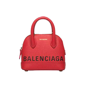 [스페셜오더]BALENCIAGA-525050 발렌시아가 레드 그레인드 송아지 가죽 빌 탑 핸들백 XXS