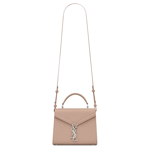 [스페셜오더]SAINT LAURENT-602716 생 로랑 핑크 송아지 가죽 카산드라 미니 탑 핸들백