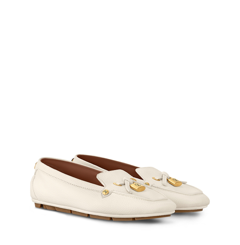 LOUIS VUITTON-1AIBTS 루이비통 FLORE 플로어 드리이빙 모카신 아이보리 여성용