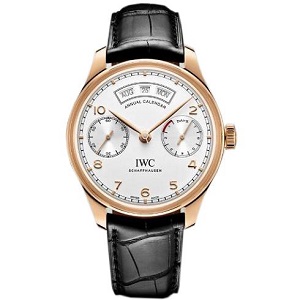 [스페셜오더]IWC-아이더블유씨 포르투기저 애뉴얼 캘린더 레드골드 실버다이얼 워치 44mm