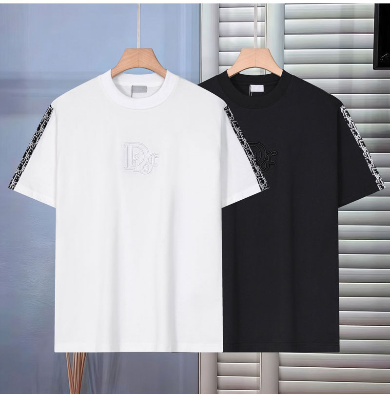 DIOR-05041 디올 2026SS 봄/여름 최신 크루넥 자수 패션 반팔 티셔츠